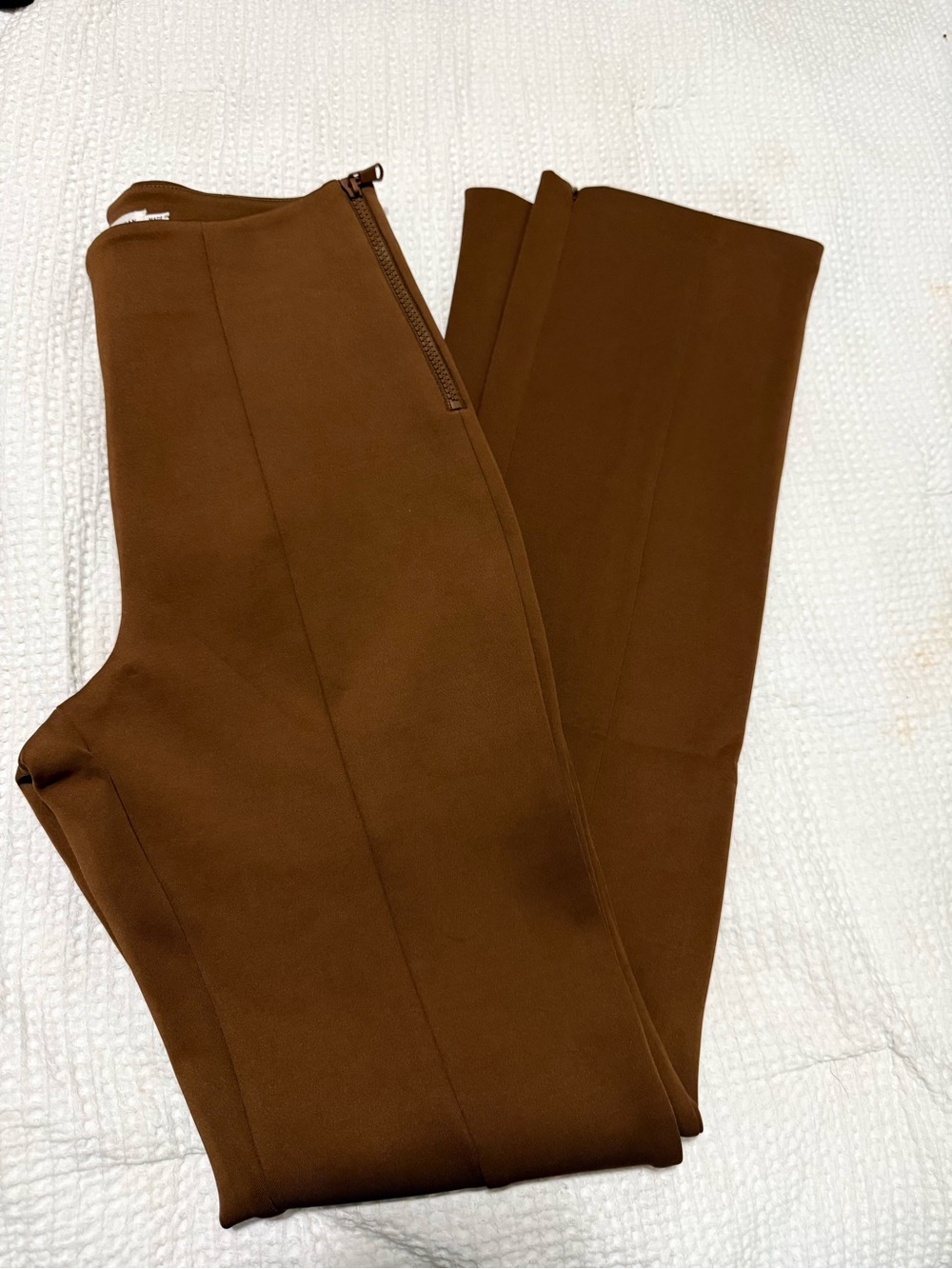 Good American scuba Brown Stretch Dress Pants